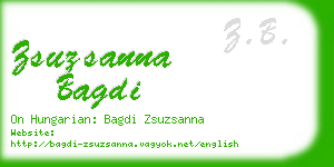 zsuzsanna bagdi business card
